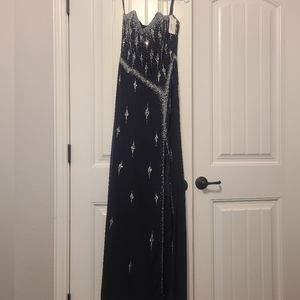 Black Sequin Prom Dress